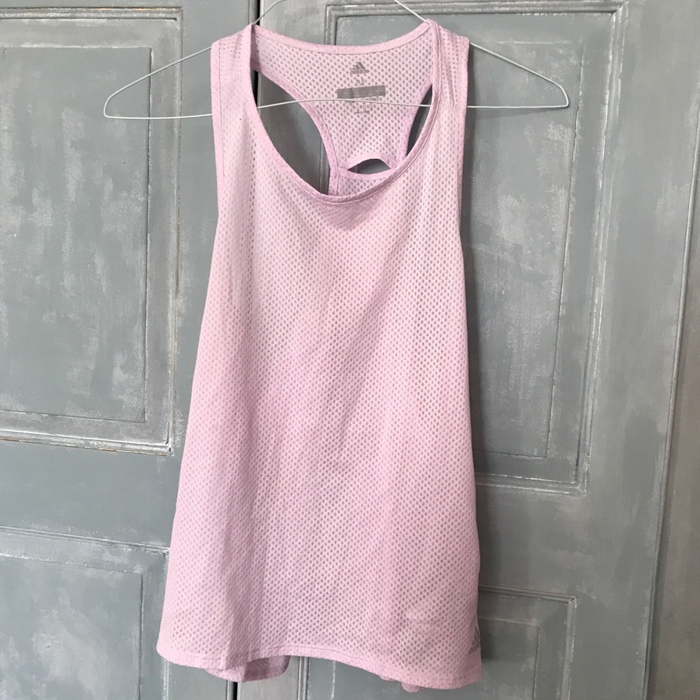 ADIDAS camisole colour: pink in size Medium (M) . Great light a bit transparent